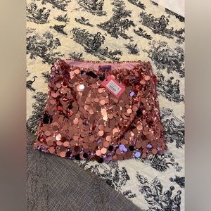 Sequin mini skirt